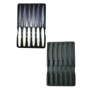 Vintage Sheffield England Serrated Steak Knife Set Faux Pearl Cottagecore